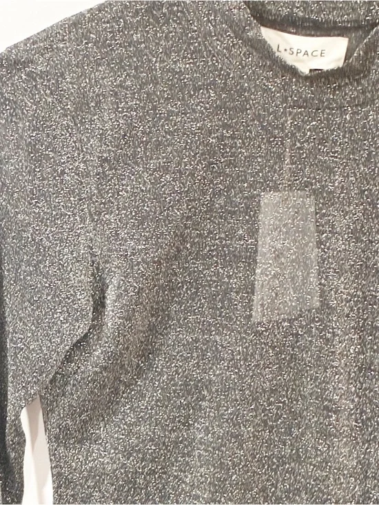 L*Space Shimmer Long Sleeve Black Sheer Size Medium NEW - Picture 3 of 6